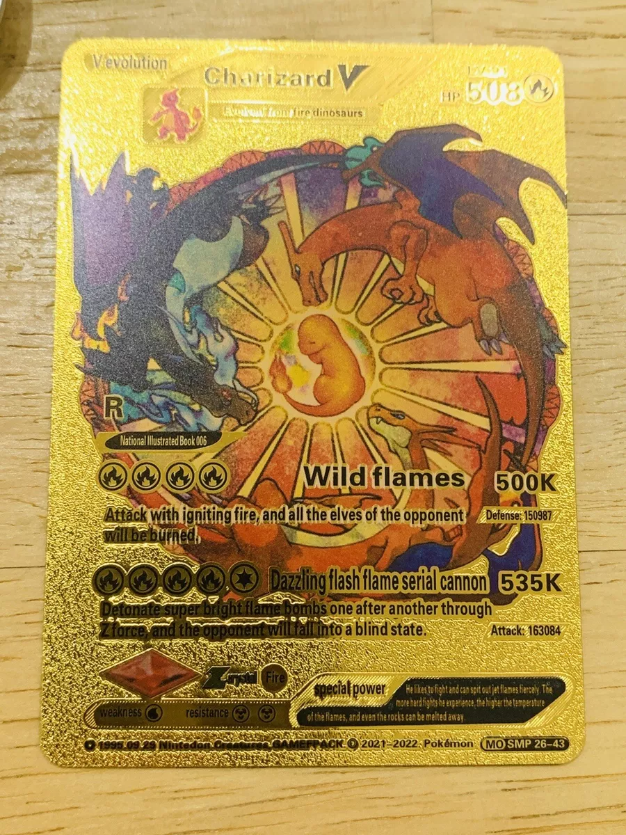 Charizard V HP508 Pokemon Gold Card Nintendo From Japan MTL 14