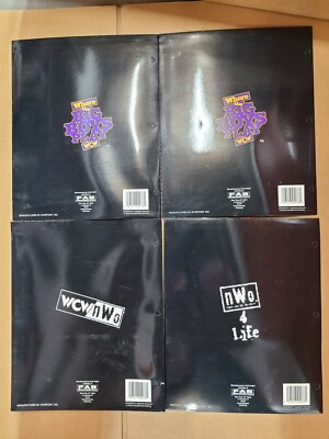 WCW Hollywood Hulk Hogan DDP Sting Goldberg Set of 4 Folder