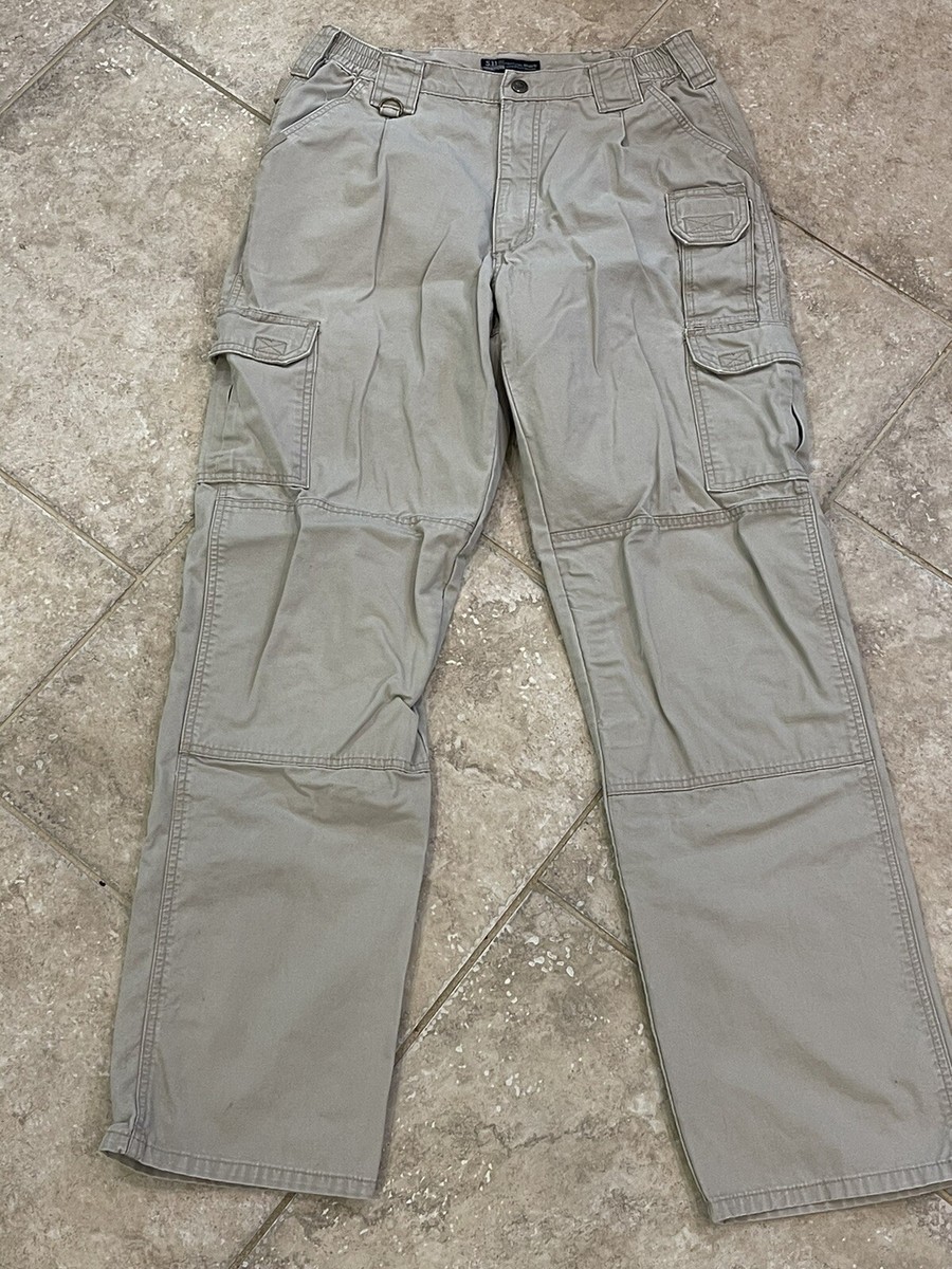 5.11 Tactical Series Model 74251 Mens 34x33 Beige Duty Cargo Pant