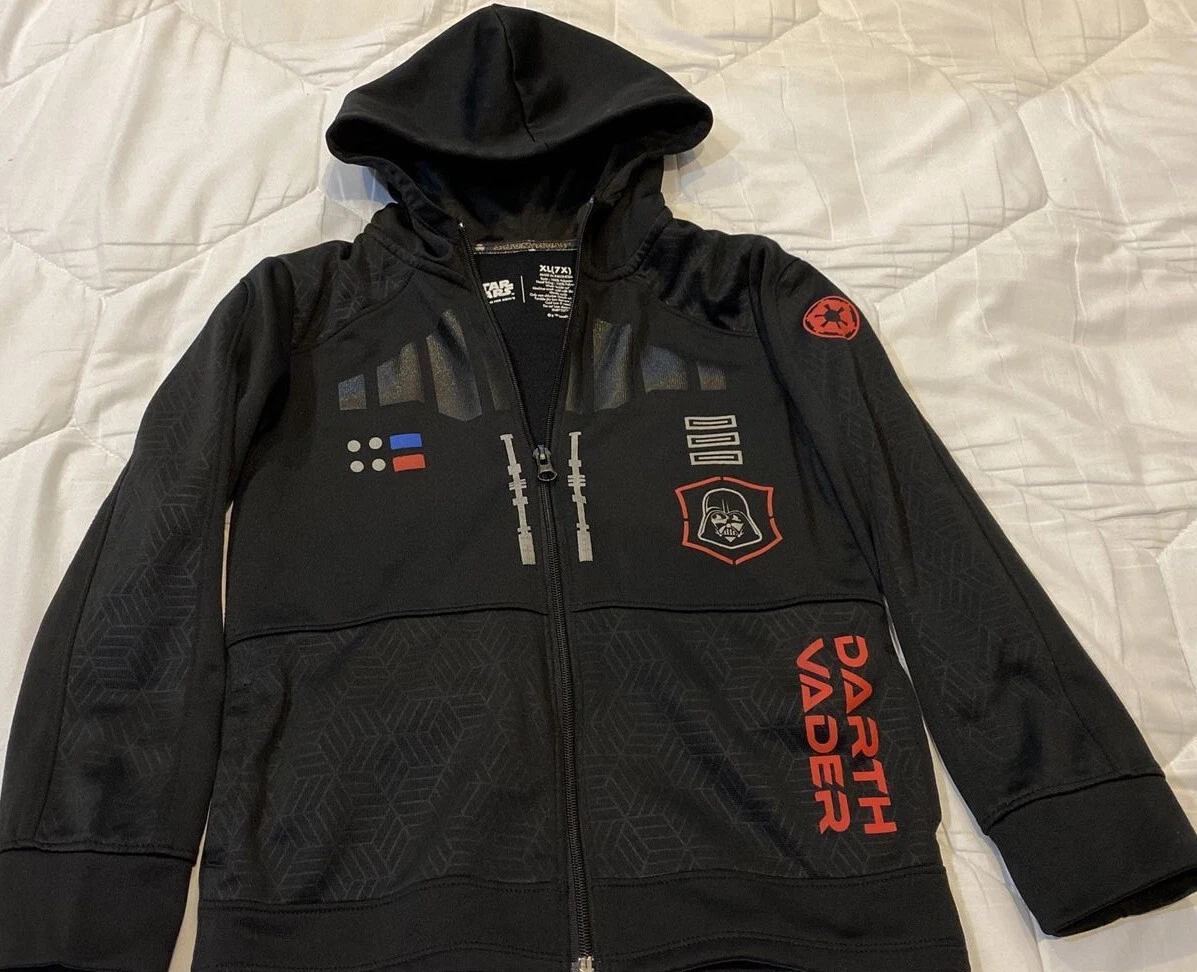 Kids Star Wars Darth Vader Zip Up Sweatshirt Hoodie Size XL 7X Boys Kohls Coll