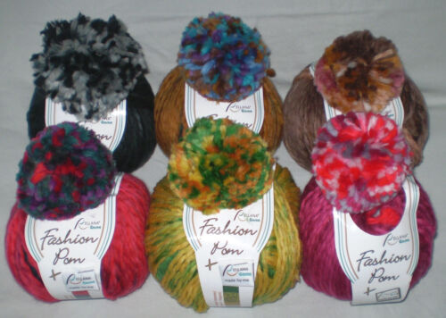 (€38-49,5/kg) 100gr skein fashion or set fashion pom for hat with gradient - Picture 2 of 20