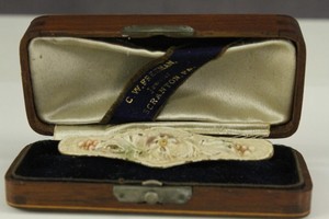 VINTAGE Estate Jewelry CW Freeman Scranton PA Wood Box ...