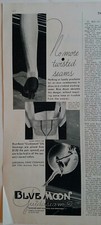 1931 women's Blue Moon guidaaseam Hosiery stockings legs vintage fashion