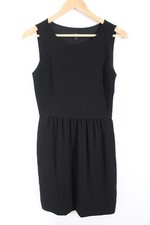 J Crew 0 Black Crepe Sleeveless Camille Cocktail Office Dress 58579