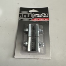 Bell Sports Binder 100  Rubber Bike Brake Pads  Black Silver Sealed NEW
