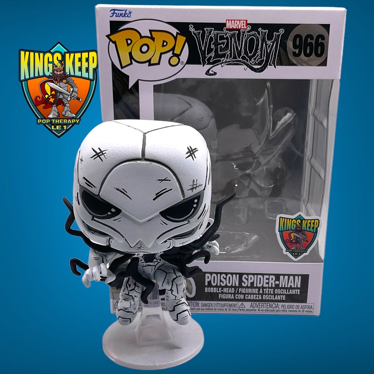 FUNKO POP CUSTOM! MARVEL VENOM: POISON SPIDER-MAN #966 (SKETCH