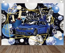 Disco Gala Night Party Backdrop Disco Ball Background Decoration 8'X6' NEW
