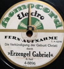 Ogłoszenie narodzin Chisti przez "Archanioła Gabriela" 1928 X-Mas 78 obr./min 12"