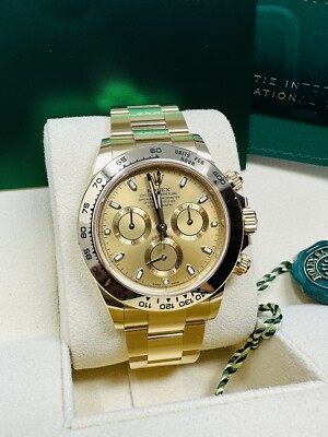 Rolex Daytona Yellow Gold Champagne Dial 116508 *2022* | eBay