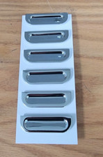 1957 CHEVY CHROME FENDER LOUVERS set of 6 with hardware ** USA MADE **