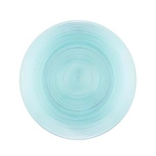 10" Aqua Tide Designed Plastic Round Plates for Kitchen Food Party Supply