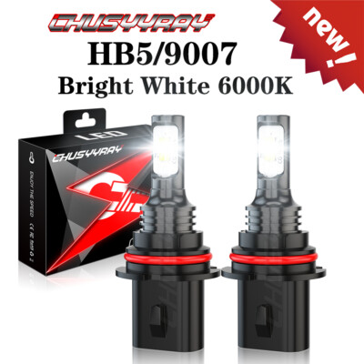 Bombillos LED Focos Para Auto Carro 9007 Luz De Coche Faros Faro Delanteros 2Pcs