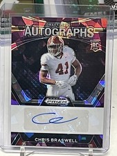 2024 Prizm Draft Picks Chris Braswell Autographs /99  Purple Cracked Ice Prizm 