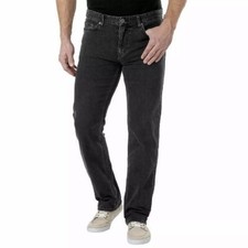 Calvin Klein Straight Leg Sits Below Waist Jeans Axe Dark Gray Men's 34x32 40x30