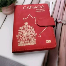  Men's Women Luxury Wallet Canada Passport RFID blocking card holder ID travel 