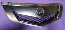 Fits New Acura Tl 09-11 Front Upper Grille Satin Silver Finish With Emblem