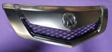 Fits NEW ACURA TL 09-11 Front Upper Grille Satin Silver Finish with Emblem