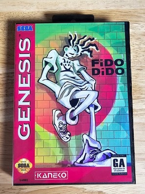 FiDO DiDO (Un-Released) 16 Bit MD Game & Case For Sega Mega Drive Genesis
