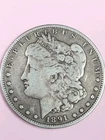 90% Silver 1891-s Morgan Dollar Vf Condition Still Has Good Weight.
