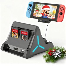 NEW Switch Dock TV Mirroring Fast Charge Card Holder for Nintendo Christmas Gift