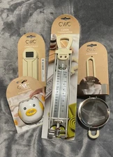 CWC Kitchen Gadgets-4 Packs-Hand Scale, Thermometer, Egg Separator, & Sifter.