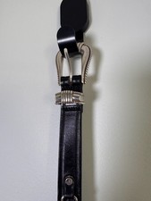 Western Silver Buckle Set Leather Belt