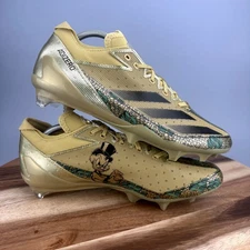 Adidas Adizero Electric Scrooge McDuck Men's 12 Football Cleats Gold IE6557