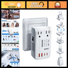 220V to 110V Voltage Converter for European Travel - 350W Power Adapter for Hair