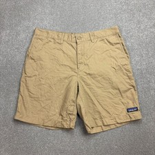 Patagonia Shorts Adult W34 Brown 8" Inseam Canvas Hemp Hiking All-Wear Trail Men