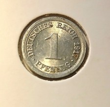 Deutsches Kaiserreich 1 Pfennig 1917 A, KM#24