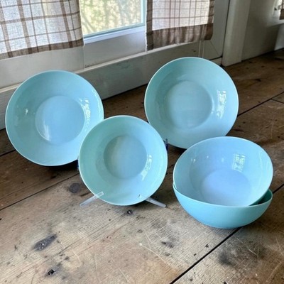 Luminarc Diwali Turquoise Tempered Opal Glass Bowl Pasta Plate YOU CHOOSE Blue