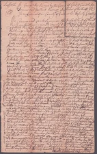 JAMES OTIS, SR. - MANUSCRIPT DOCUMENT SIGNED 1754 CO-SIGNED BY: JOSEPH NEWMARCH