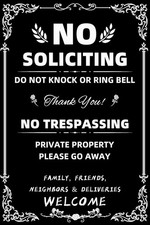 No Trespassing We're Tired of Hiding The Bodies Funny Metal Tin Sign 12" x 8"