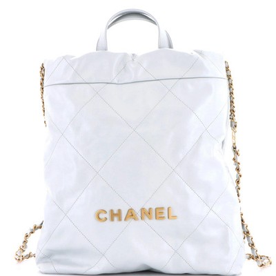 Chanel 22 Chain Backpack Quilted Calfskin Medium | eBay display picture 3