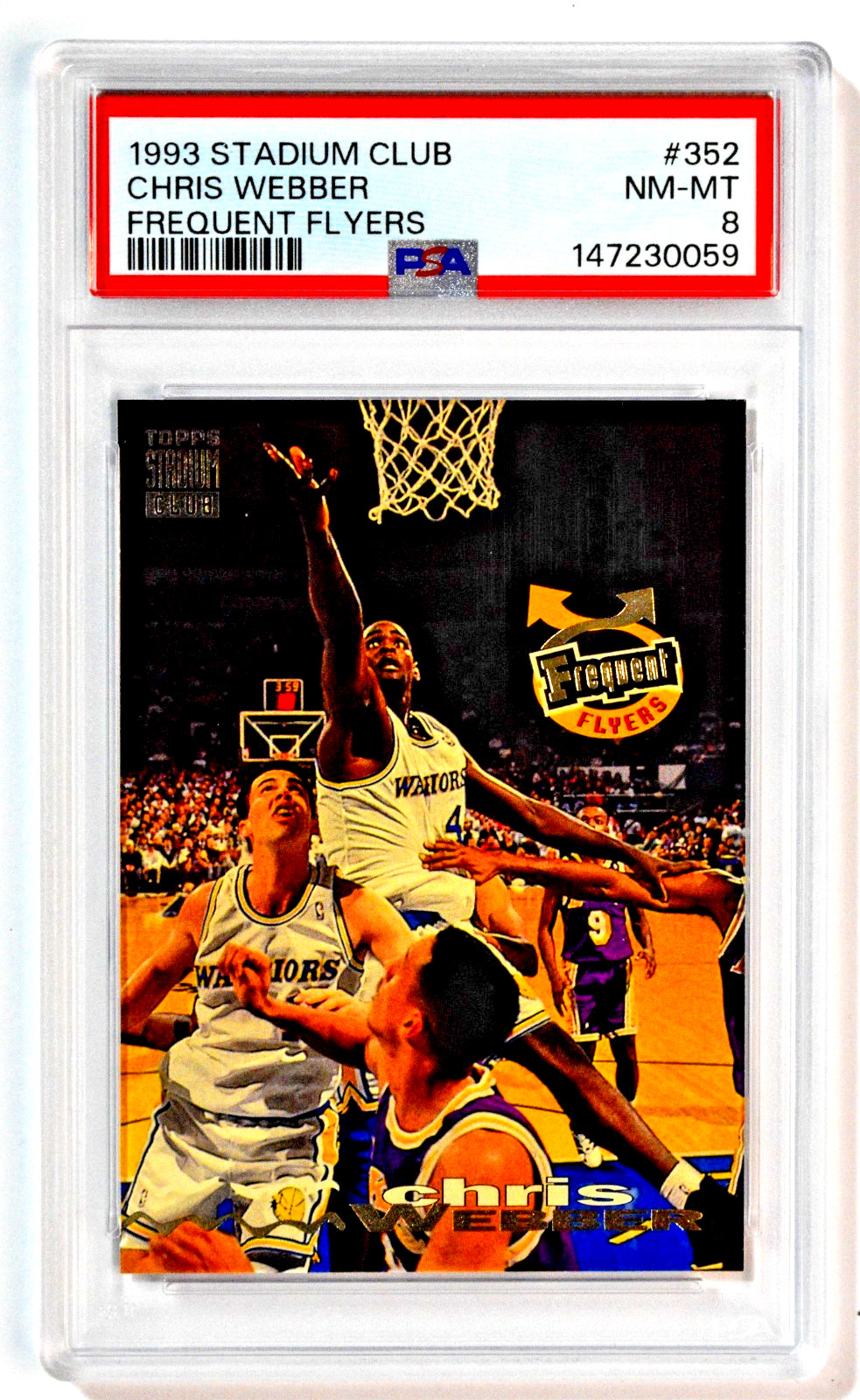1993 Stadium Club #352 Chris Webber RC Rookie Frequent Flyers PSA 8 NM-MT