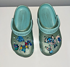 Crocs Clogs with Stitch Jibbitz Charms size J2