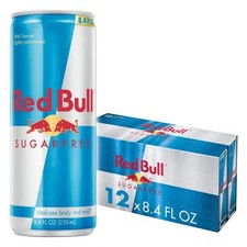 Red Bull Sugar Free Energy Drink, 8.4 Fl Oz, 12 Cans free shipping