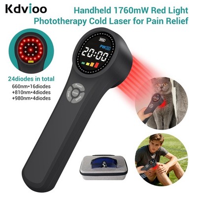 Medical Grade Cold Laser Therapy Device Red Light Phototherapy for Pain Relief