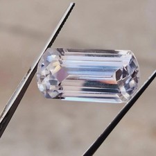 Natural White Sapphire 30 Ct Fancy Cut Loose AGL Certified Flawless Gemstone