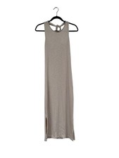 F&F Ribbed Stretch Maxi Dress With Twisted Strap Detail At Back, Sz 8
