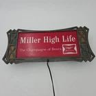 Miller High Life Vintage Lighted Beer Sign Bar Advertisement Needs One Bulb