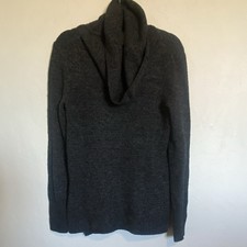 DKNY Jeans Gray Solid Cowl Neck Knit Pullover Sweater Long Sleeve Size M