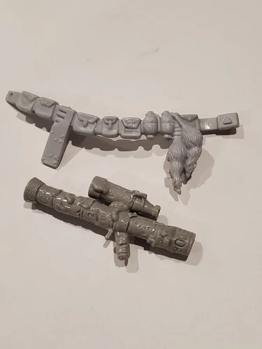 TMNT weapons lot 1988 white belt and bazooka Playmates Toys vintage