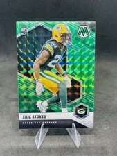 2021 Panini Mosaic - Rookies Eric Stokes #347 Green Prizm (RC) Packers