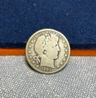 (#102156)  Barber Half Dollar:  1894 S.   Good.  Better date.