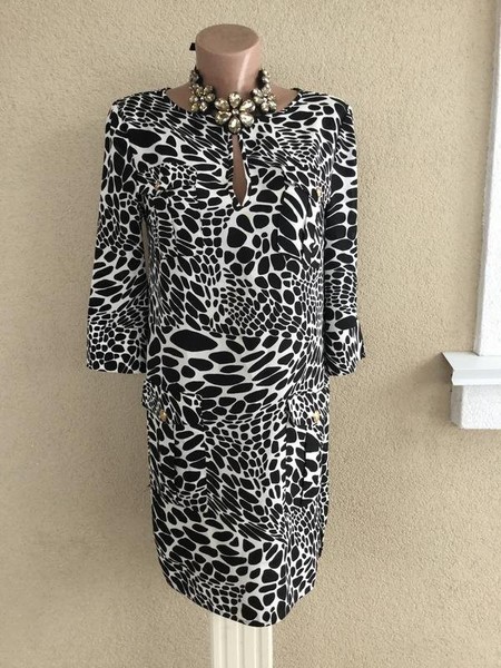 Women Diane Von Furstenberg Dress Black Silk 34 /