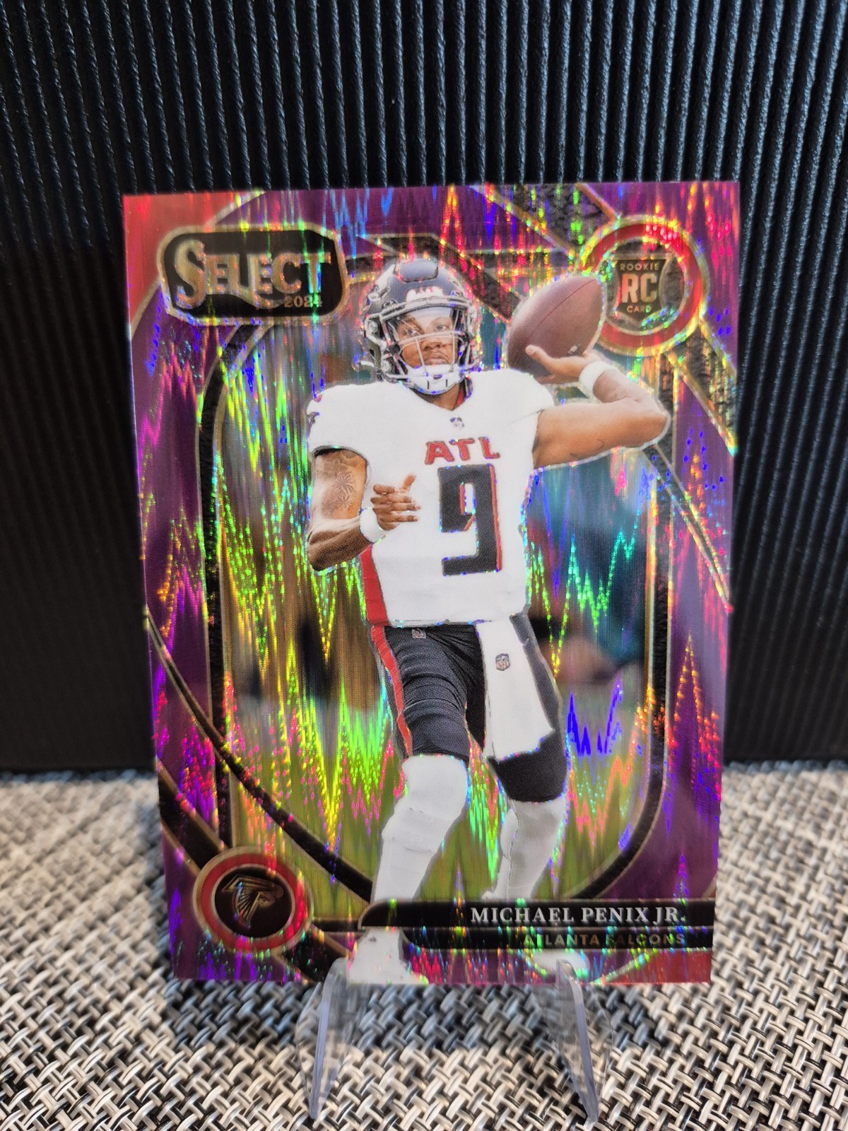 2024 Select Club Level Michael Penix Jr. #235 Purple Shock Prizm /360 (RC)