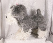 Battat miniature Schnauzer soft toy 8 inches tall pedigree dog Crufts