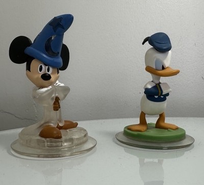 Disney Infinity Sorcerer s Apprentice Mickey Mouse Crystal Clear Wizard & Donald