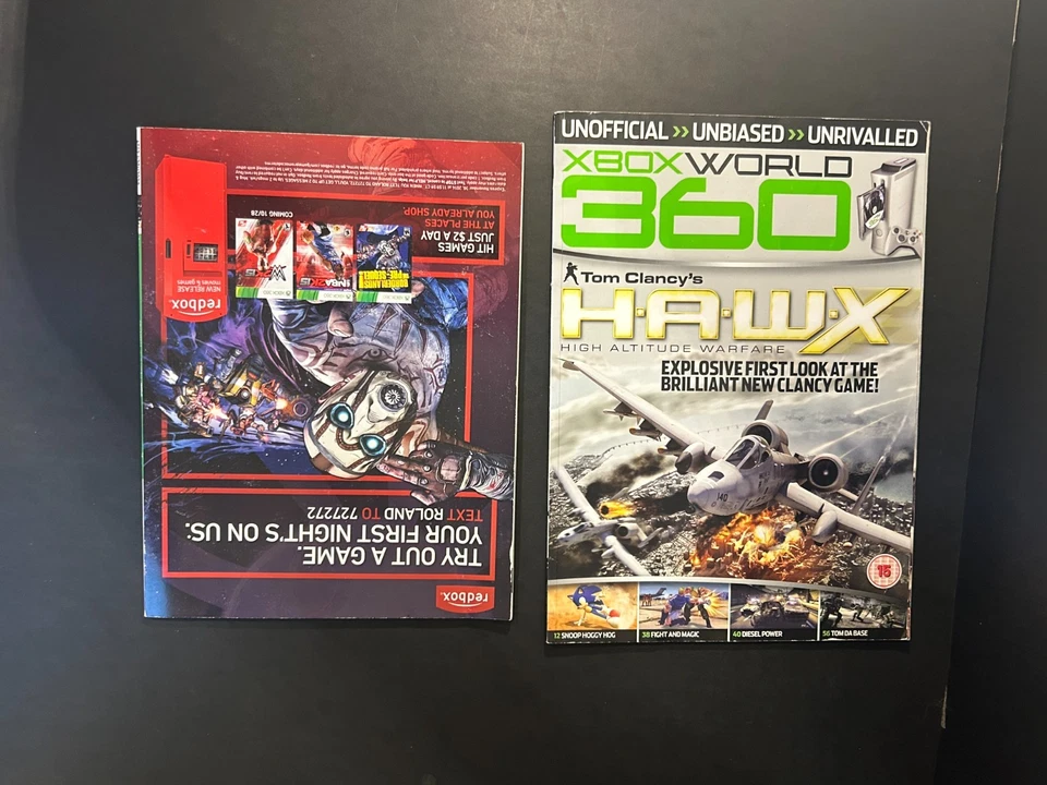 X Box 2 Magazine Lot 2008 Tom Clancy End War 2014 Halo Rare Combine ship - Image 2 of 2